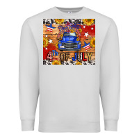 Dove Grey Fourth Of July Truck Premium Sweatshirt - FaDigitalArtStudio