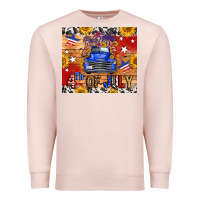 Pale Pink Fourth Of July Truck Premium Sweatshirt - FaDigitalArtStudio