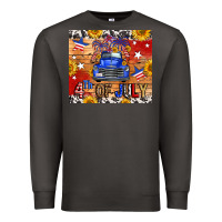 Smoke Fourth Of July Truck Premium Sweatshirt - FaDigitalArtStudio