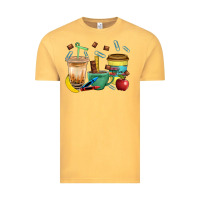 Vintage Mustard School Boy Coffee Cup Bbs Vintage Tee - BundleAndBundleShop