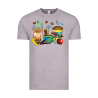 Vintage Zinc School Boy Coffee Cup Bbs Vintage Tee - BundleAndBundleShop