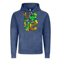 Vintage Denim St.Patrick Love With Clover Vintage Hoodie - BundleAndBundleShop