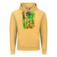 Vintage Mustard St.Patrick Love With Clover Vintage Hoodie - BundleAndBundleShop