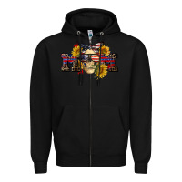 Black american mom skull Zipper Hoodie - CowGirlArtShop