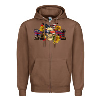 Chestnut american mom skull Zipper Hoodie - CowGirlArtShop