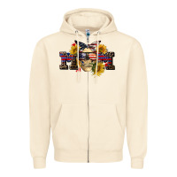 American Mom Skull Zipper Hoodie | Teevron