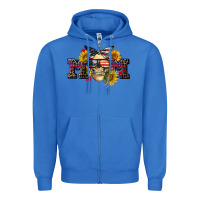True Royal american mom skull Zipper Hoodie - CowGirlArtShop