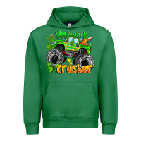 Emerald Shamrock Crusher Urban Hoodie - CowhideDigitalArt