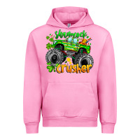Fuchsia Pink Shamrock Crusher Urban Hoodie - CowhideDigitalArt