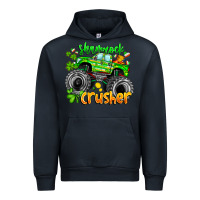 Navy Shamrock Crusher Urban Hoodie - CowhideDigitalArt