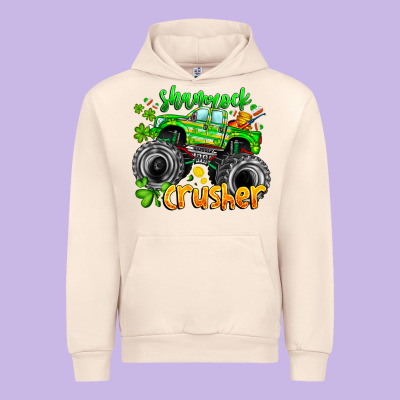 Shamrock Crusher Urban Hoodie Designed By Cowhidedigitalart