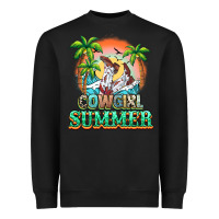 Black Cowgirl summer Heavyweight Sweatshirt - NancyCooperArtShop