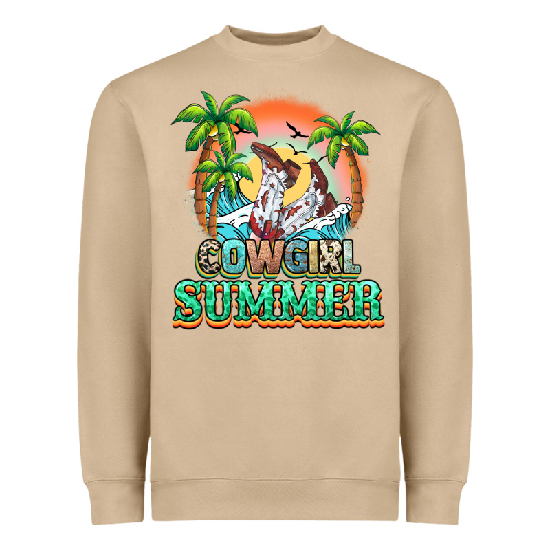 Cowgirl Summer Heavyweight Sweatshirt by NancyCooperArtShop | Teevron