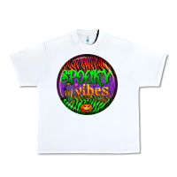 White halloween round earrings 2 Urban Heavy Tee - BundleAndBundleShop