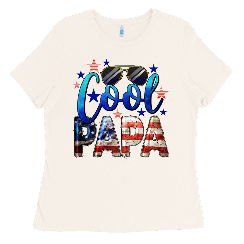Cool Papa American Ladies Tee by LillyAllenDesigns | Teevron