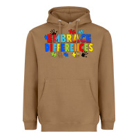 Toasted Coconut Embrace differences Heavyweight Hoodie - FaDigitalArtStudio