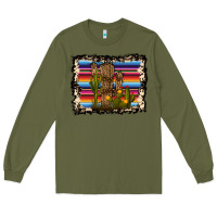 Army Green Serape Cactus Long Sleeve Tee - Bettercallsaul