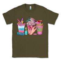Army Green Nail Coffee Cups With Rings Bbs Classic Tee - BundleAndBundleShop