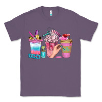 Lavender Nail Coffee Cups With Rings Bbs Classic Tee - BundleAndBundleShop