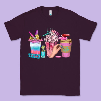 Nail Coffee Cups With Rings Bbs Classic Tee Designed By Bundleandbundleshop