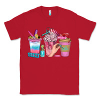 Red Nail Coffee Cups With Rings Bbs Classic Tee - BundleAndBundleShop