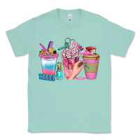 Seafoam Nail Coffee Cups With Rings Bbs Classic Tee - BundleAndBundleShop
