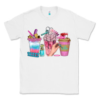 White Nail Coffee Cups With Rings Bbs Classic Tee - BundleAndBundleShop