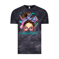 Cloud Black Messy Bun Cosmetologist Bbs Vintage Tee - BundleAndBundleShop