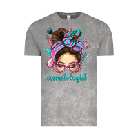 Cloud Rock Messy Bun Cosmetologist Bbs Vintage Tee - BundleAndBundleShop