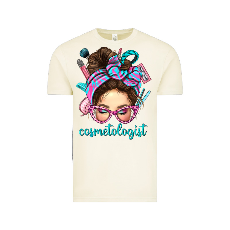 Messy Bun Cosmetologist Bbs Vintage Tee by BundleAndBundleShop | Teevron