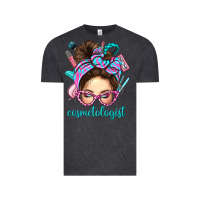 Vintage Black Messy Bun Cosmetologist Bbs Vintage Tee - BundleAndBundleShop