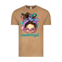 Vintage Camel Messy Bun Cosmetologist Bbs Vintage Tee - BundleAndBundleShop
