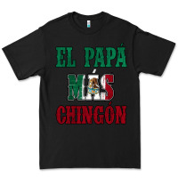 Black El Papa Mas Chingon Mexican Flag Premium Tee - Jasminsmagicworld