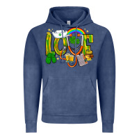 Vintage Denim St. Patrick's Love Nurse Vintage Hoodie - BundleAndBundleShop