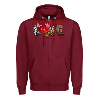 Burgundy Let all that you do be done in love i corinthians Zipper Hoodie - HowdyJamesFarm