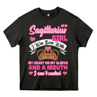 Asphalt As A Sagittarius Girl I Was Born With My Heart On My Sleeve And  Mouth Heavy Core Tee - Jasminsmagicworld