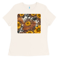 Bone sunflowers cowhide leopard mousepad Ladies Tee - Jasminsmagicworld