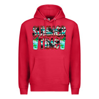 Cardinal Summer Time Cowhide Serape Premium Hoodie - CowCowDesign
