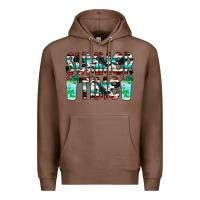 Chestnut Summer Time Cowhide Serape Premium Hoodie - CowCowDesign