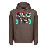 Coffee Summer Time Cowhide Serape Premium Hoodie - CowCowDesign