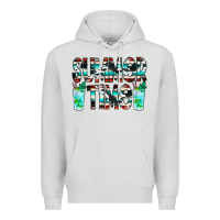 Dove Grey Summer Time Cowhide Serape Premium Hoodie - CowCowDesign
