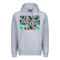 Heather Grey Summer Time Cowhide Serape Premium Hoodie - CowCowDesign