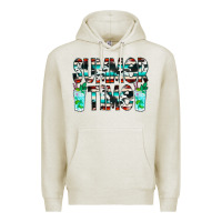 Oatmeal Heather Summer Time Cowhide Serape Premium Hoodie - CowCowDesign