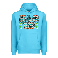 Ocean Blue Summer Time Cowhide Serape Premium Hoodie - CowCowDesign