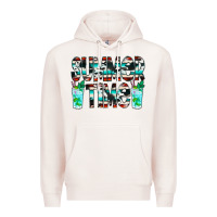 Pale Pink Summer Time Cowhide Serape Premium Hoodie - CowCowDesign