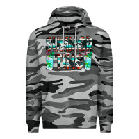 Slate Camo Summer Time Cowhide Serape Premium Hoodie - CowCowDesign