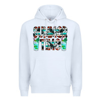 White Summer Time Cowhide Serape Premium Hoodie - CowCowDesign
