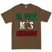 Cacao El Papa Mas Chingon Mexican Flag Premium Tee - Jasminsmagicworld