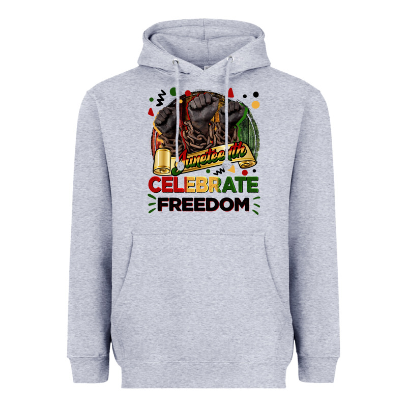 Juneteenth Celebrate Freedom Heavyweight Hoodie by FaDigitalArtStudio | Teevron