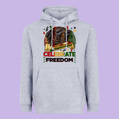 Juneteenth Celebrate Freedom Heavyweight Hoodie Designed By Fadigitalartstudio